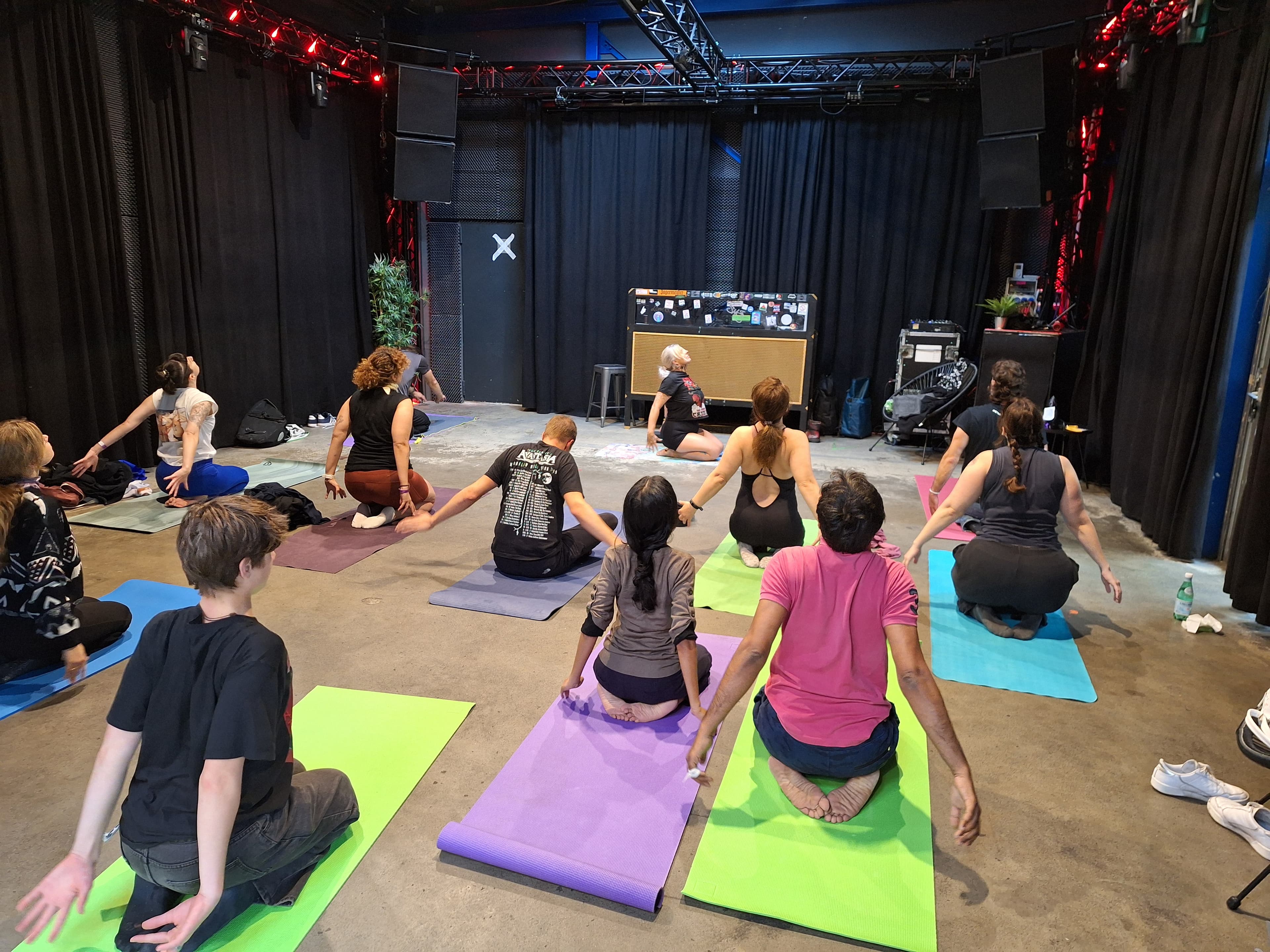 Promotional image for Metal Yoga Session “Deep & Slow”.