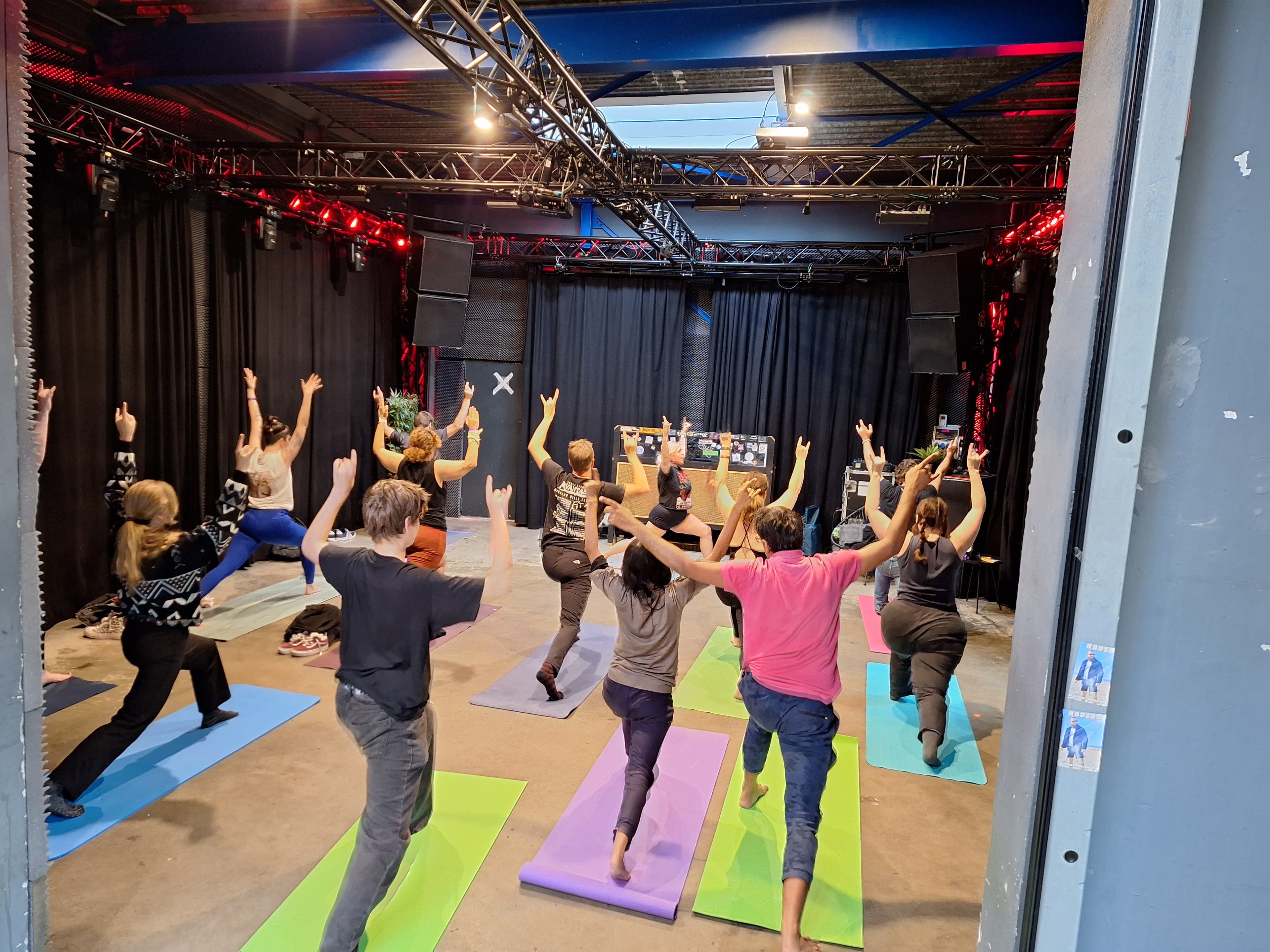 Promotional image for Metal Yoga Session “Full Force”.