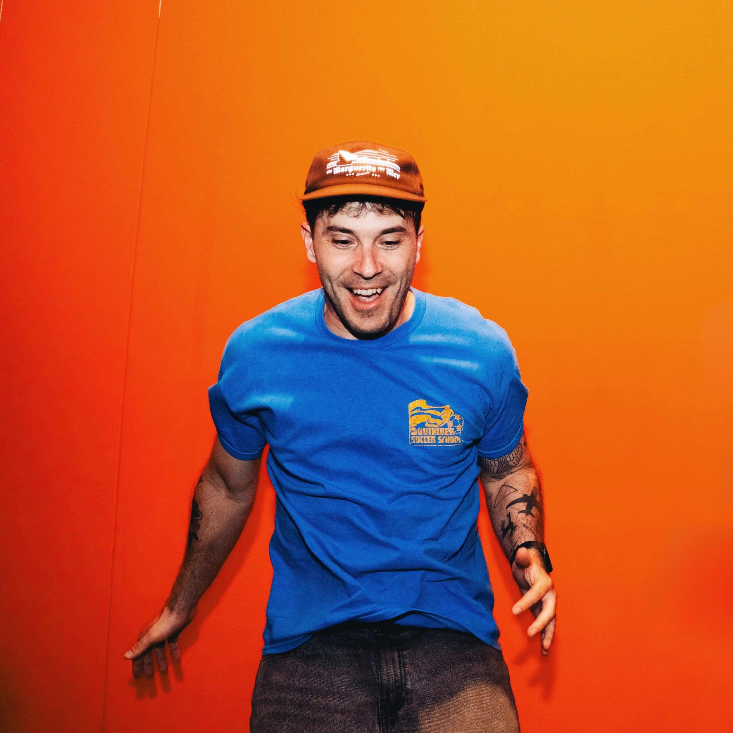 Singer-songwriter Matthew Mole photographed in a promotional press portrait for his tour.