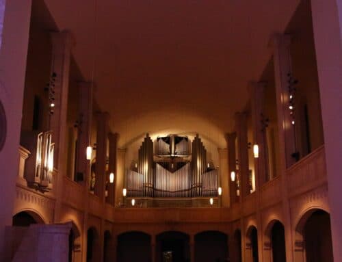 Organ pipes inside St. Markus church.