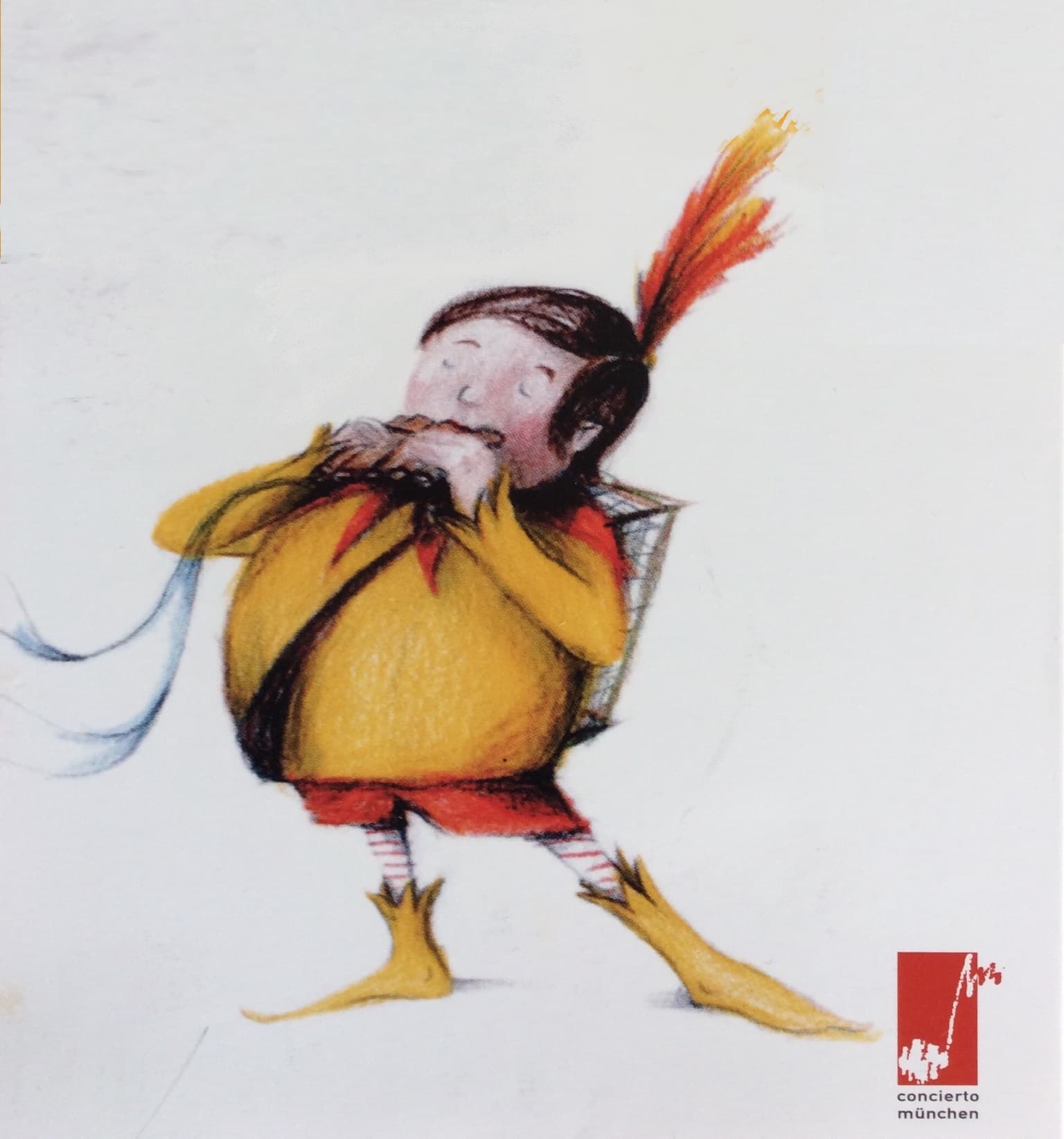 Papageno puppet character from the family opera