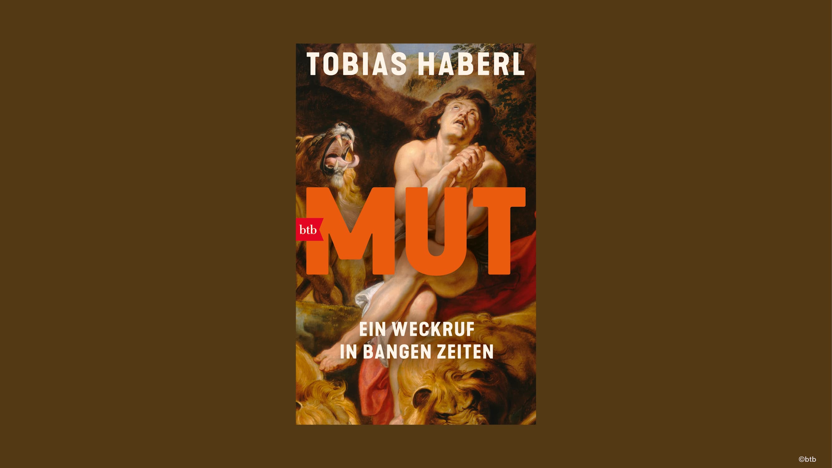 Event artwork for Tobias Haberl's reading „Mut. Ein Weckruf in bangen Zeiten" at Bergson.