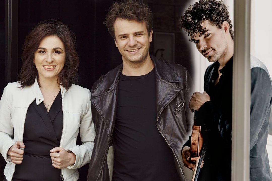 Pianist Lilian Akopova with violinists Matthias Well and Simon Luethy