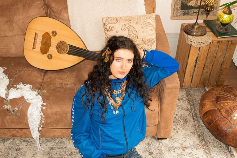 Press portrait of the musician Melina, a headline act at the PHRE Festival opening.