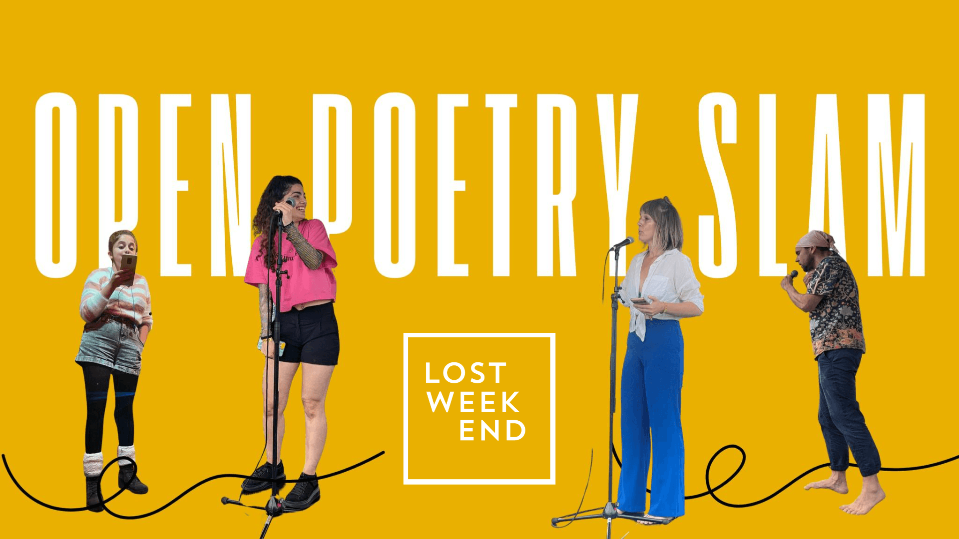 Lost Poets open poetry slam poster