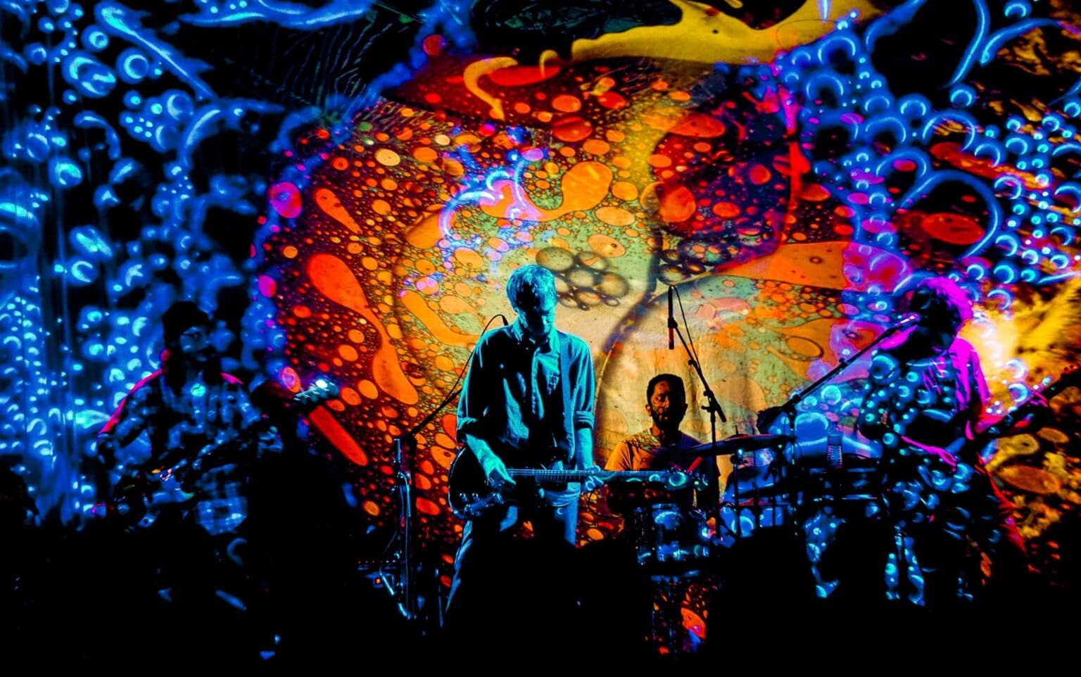 Promotional photo for shoegaze band LSD and The Search For God.