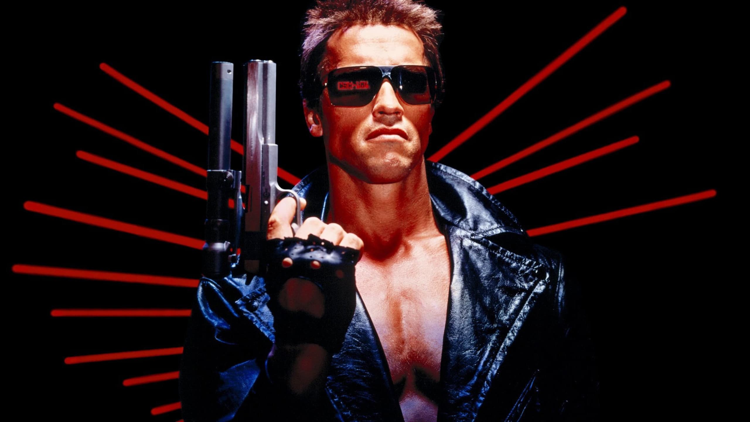 Dark science fiction still from The Terminator
