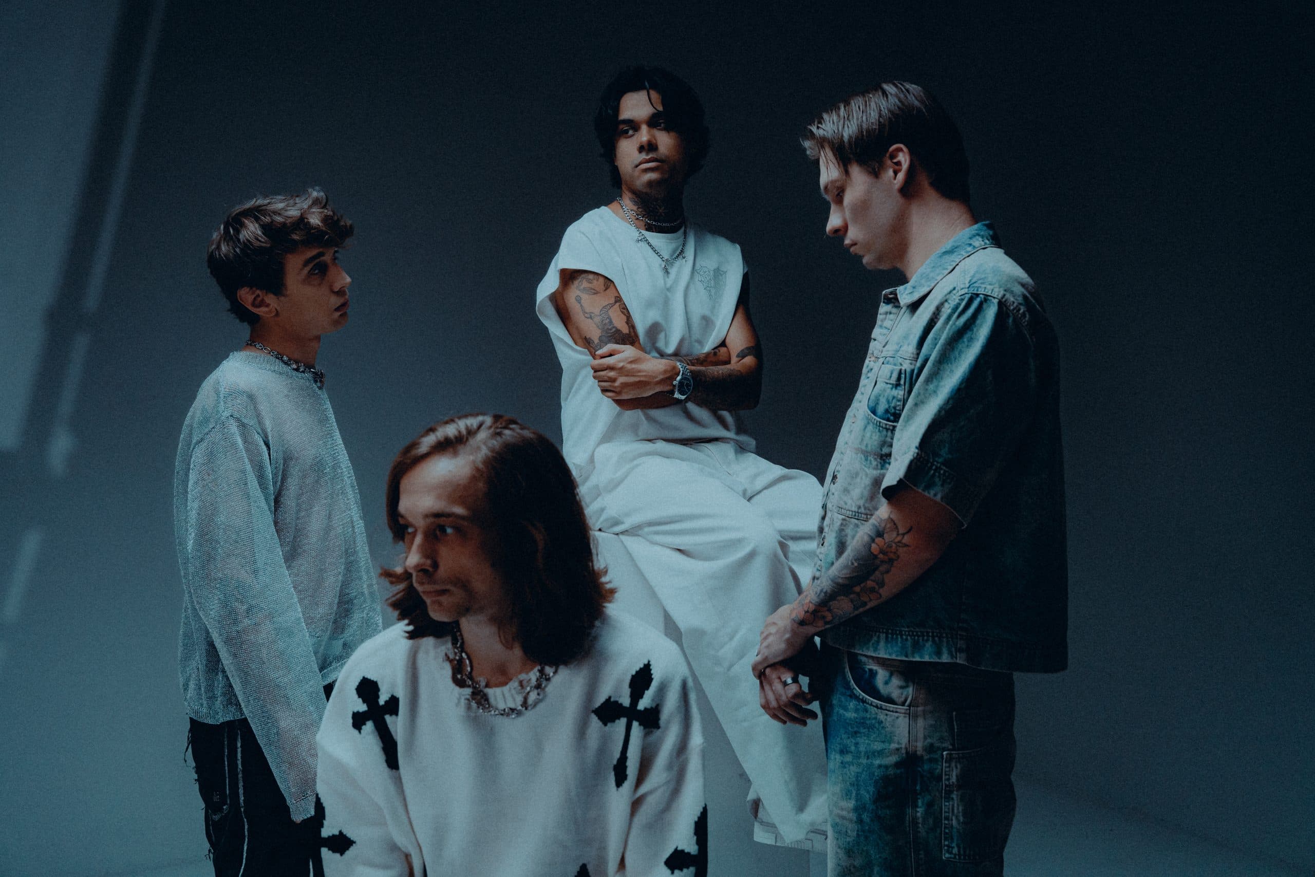Promotional photo of the band Unprocessed for their Angel album tour.