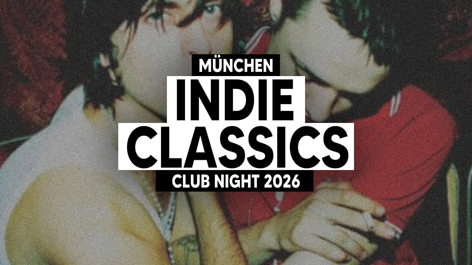 Promotional artwork for the Indie Classics Club Night at Strom Munich.