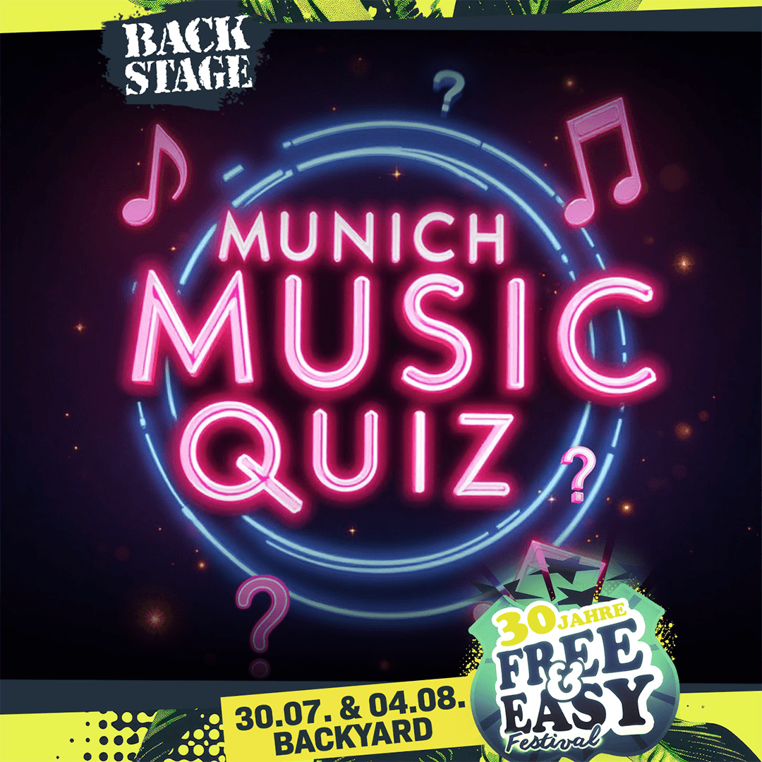 MUNICH MUSIC QUIZ | Free&Easy 2026 event poster