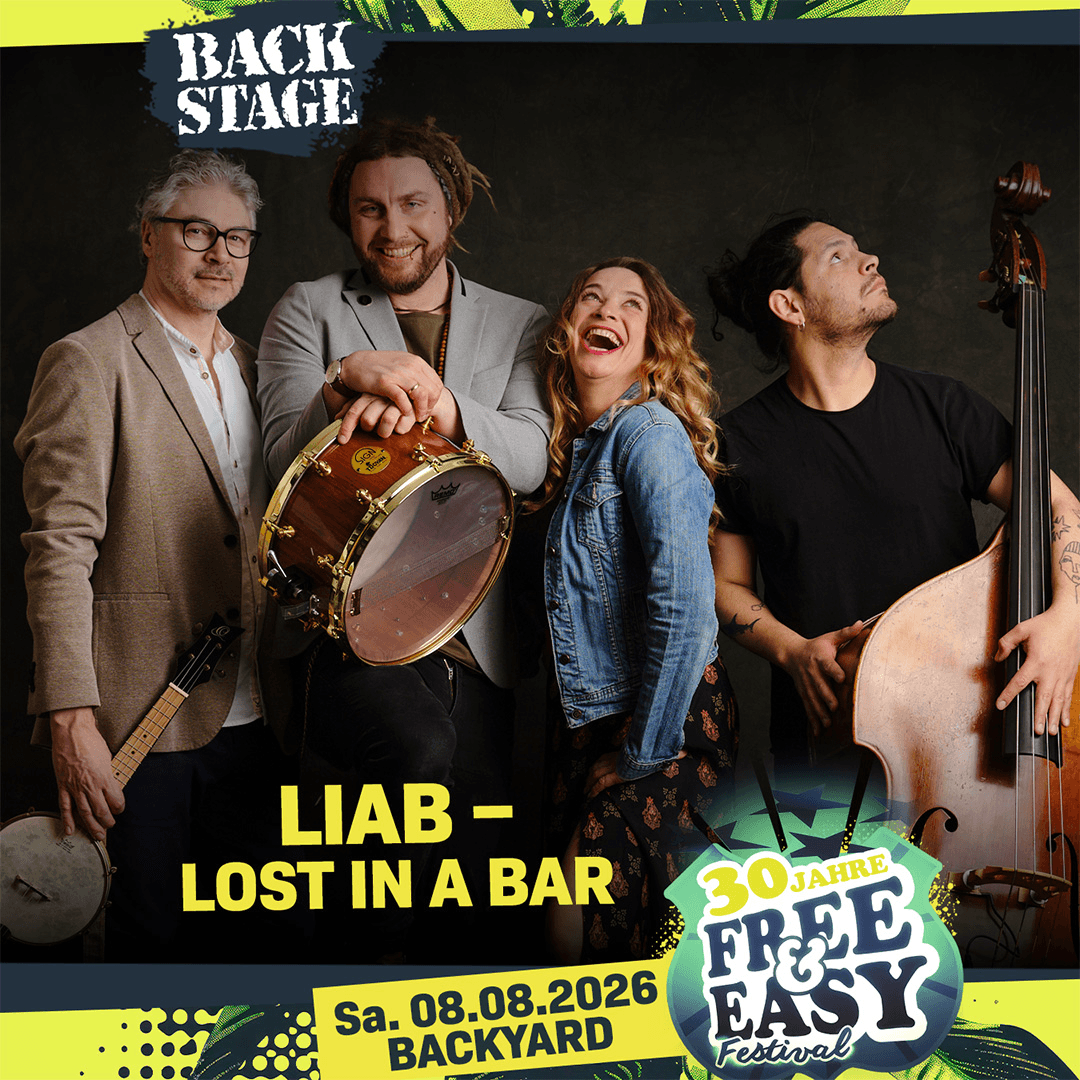 LIAB - LOST IN A BAR | Free&Easy 2026 event poster