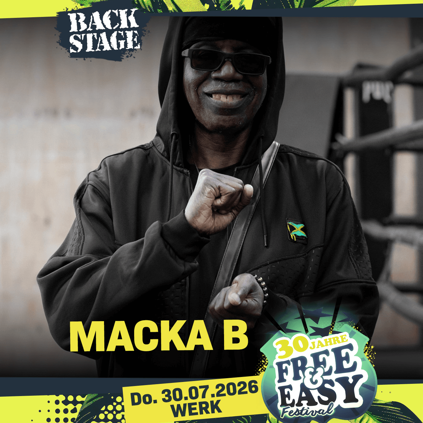 MACKA B + ZOE MAZAH | Free&Easy 2026 event poster