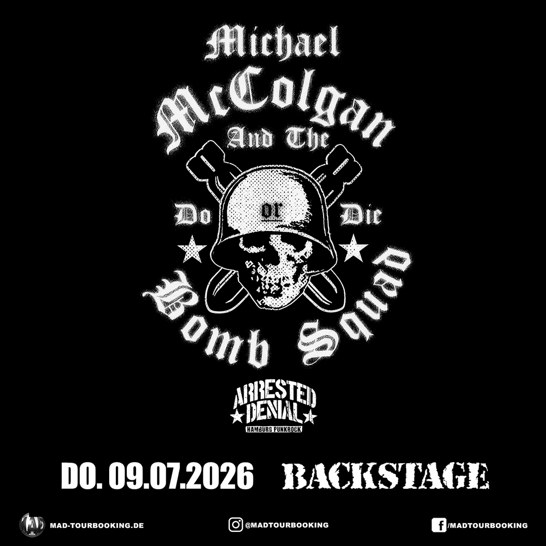 MIKE MCCOLGAN AND THE BOMB SQUAD - Live 2026 event poster