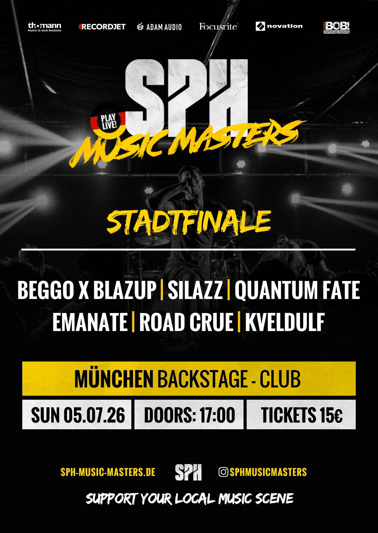 SPH MUSIC MASTERS - STADTFINALE MÜNCHEN event poster