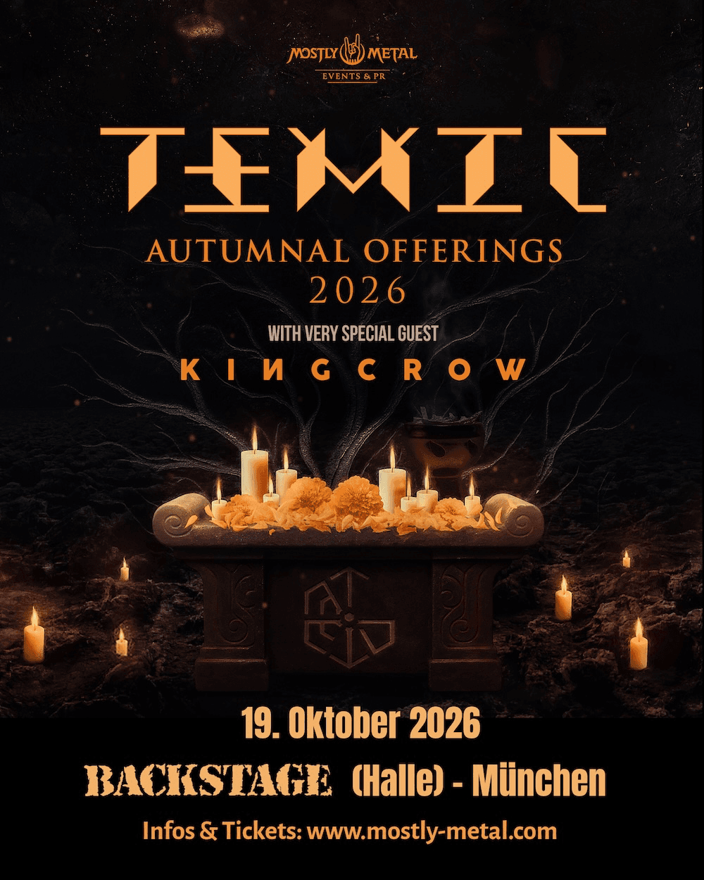 TEMIC & KINGCROW | Autumnal Offerings 2026 event poster