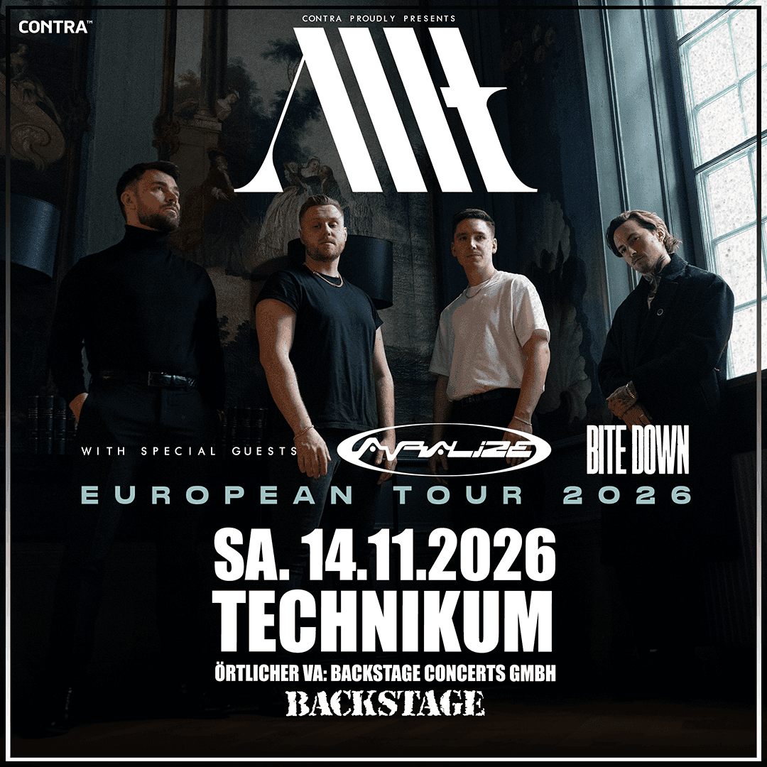 Poster for ALLT European Tour 2026 at Technikum.