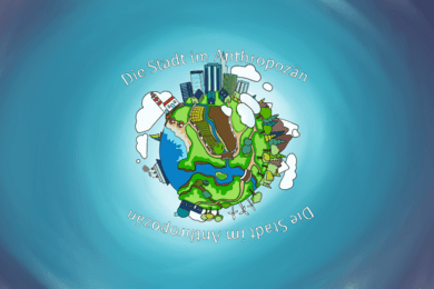Illustration for a workshop about sustainable cities in the Anthropocene.