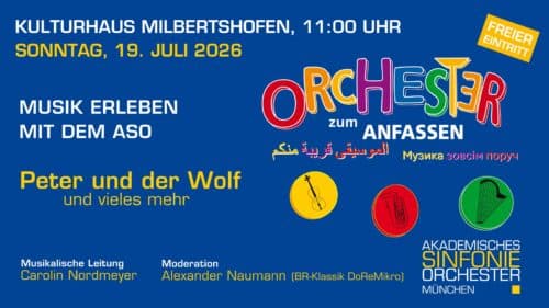 Promotional image for Orchester zum Anfassen.