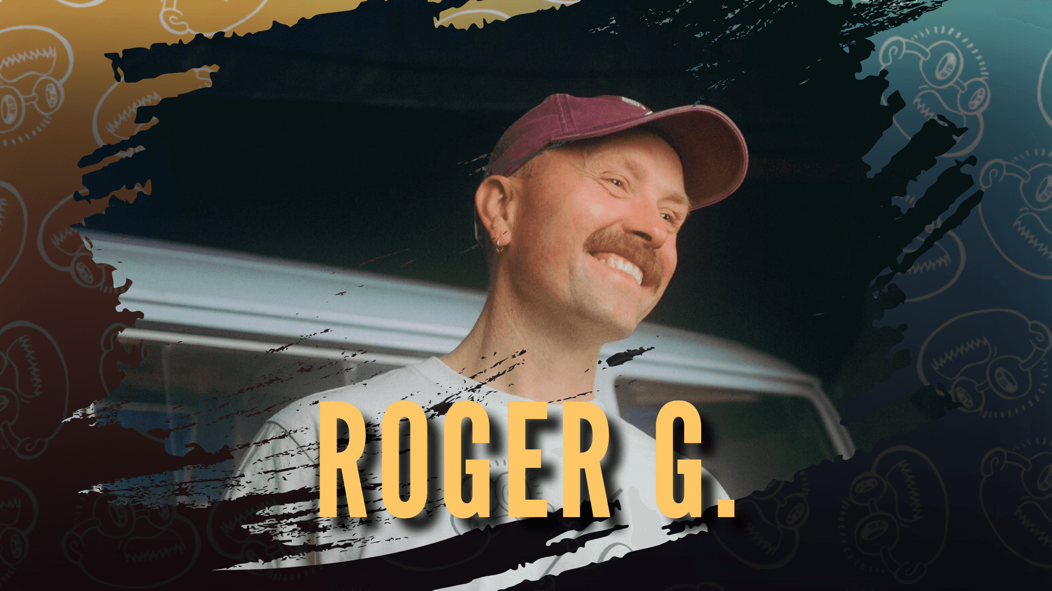 Tour poster for Roger G.'s "So Freunde!" live comedy show.