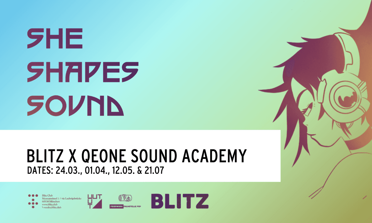 Artwork for the Blitz x Qeone Sound Academy workshop