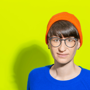 Portrait of comic artist Lisa Frühbeis.