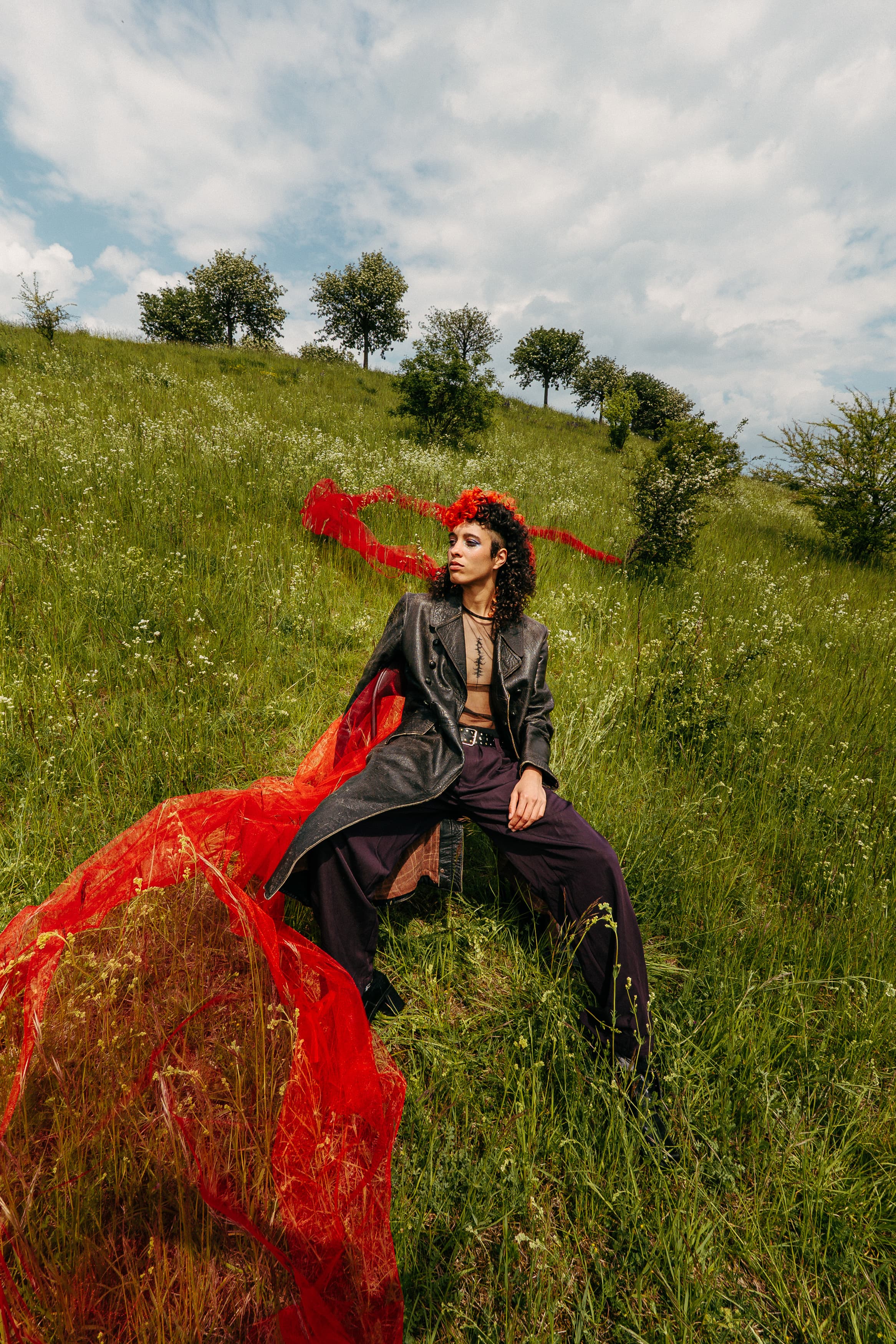 Portrait of the musician Vandalisbin, photographed by Anna Borchert.