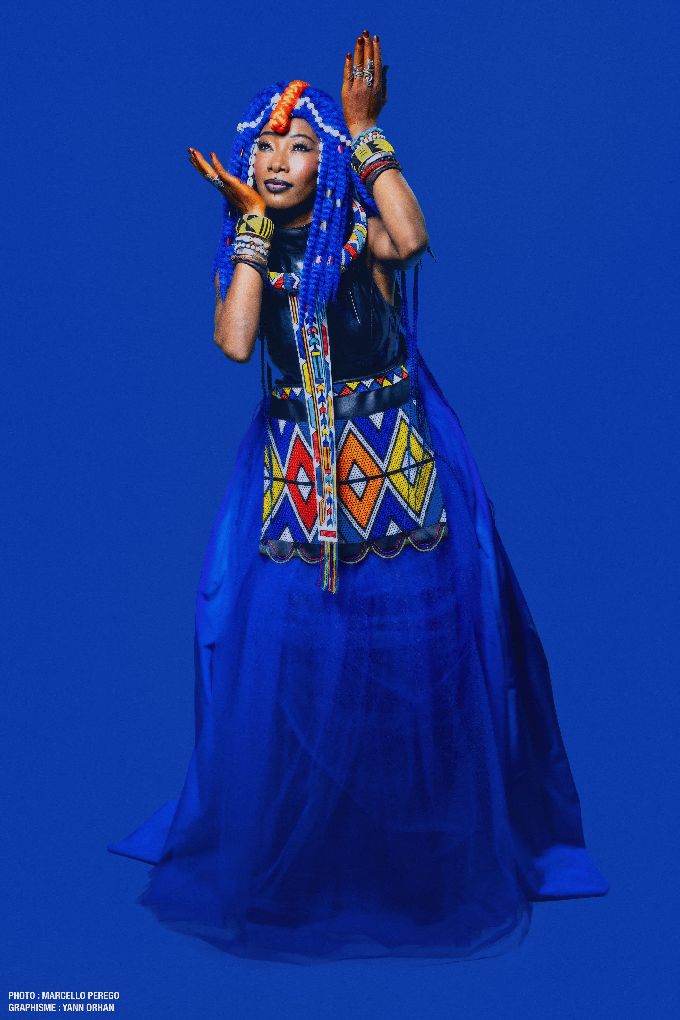 Portrait of singer Fatoumata Diawara